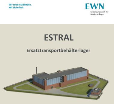 modellhafte Darstellung des geplanten Ersatztrasnportbehälterlagers ESTRAL